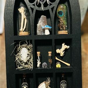 Gothic Black Wall Display Shelf